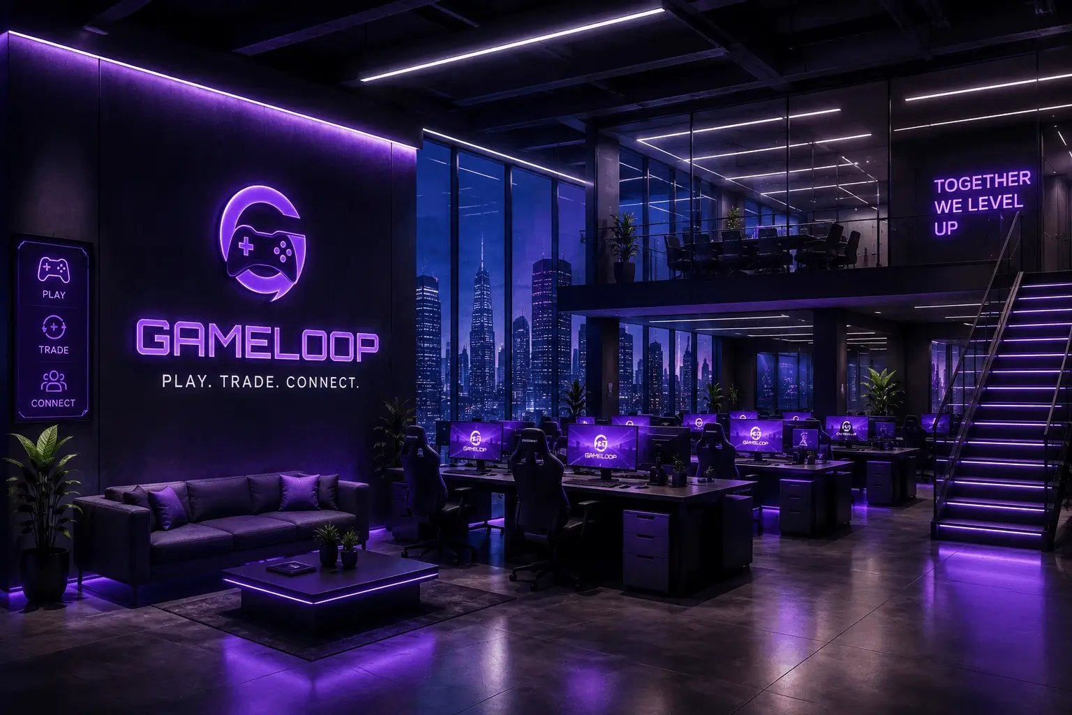 Univers et bureaux GAMELOOP